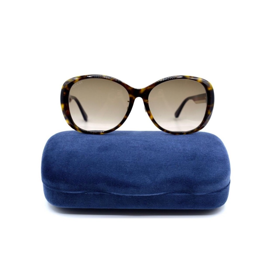 🔥New Gucci GG0849SK Havana Blue Brown Gradient Sunglasses 59-17 W/case - Picture 6 of 17